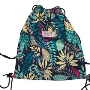 Miao Zhuo Tropical Greens Drawstring Bag